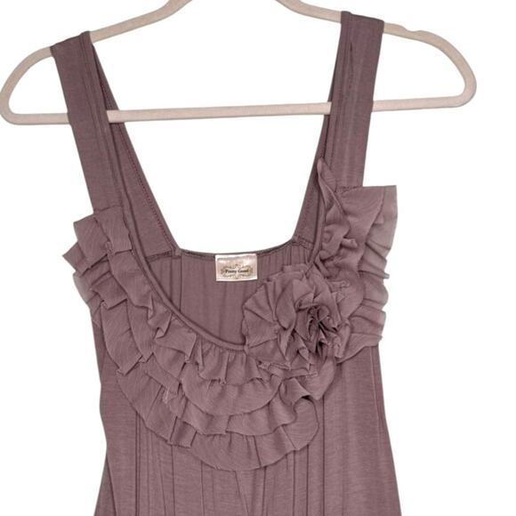 Pretty Good Lavender Sleeveless Ruffle Tank Top Size Small - Picture 2 of 7
